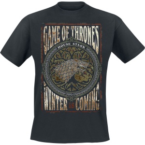 Game Of Thrones Winter Is Coming Tričko černá - Merchstore.cz
