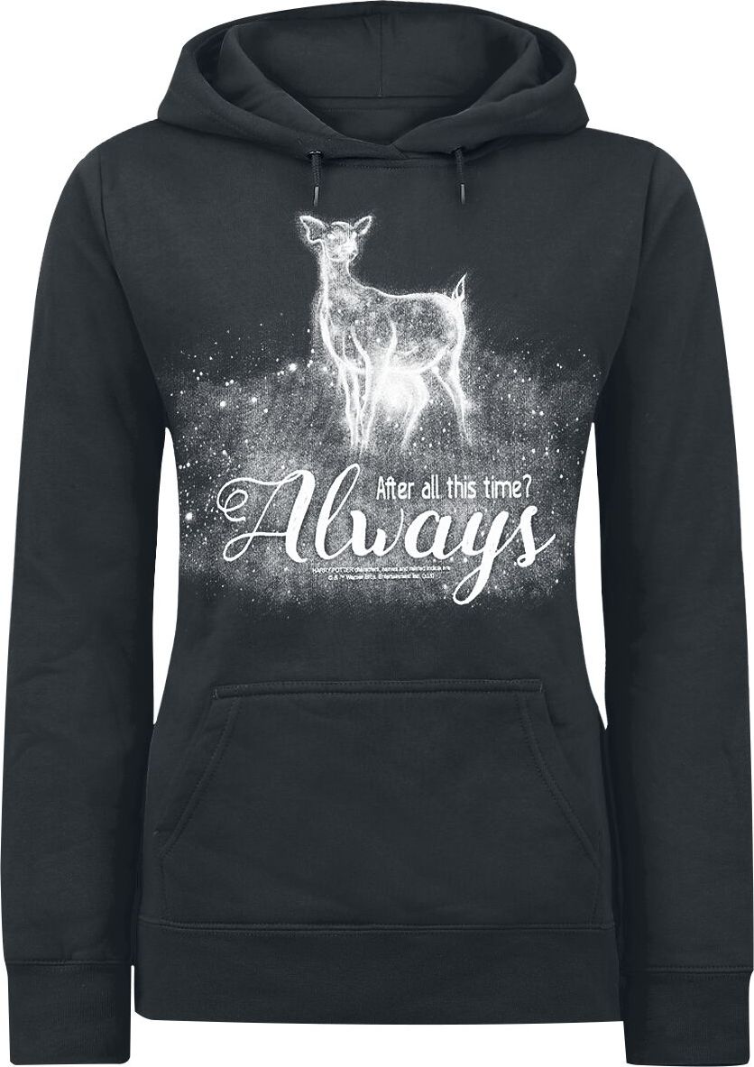 Harry Potter Always Dámská mikina s kapucí černá - Merchstore.cz Harry Potter Always Dámská mikina s kapucí černá - Merchstore.cz