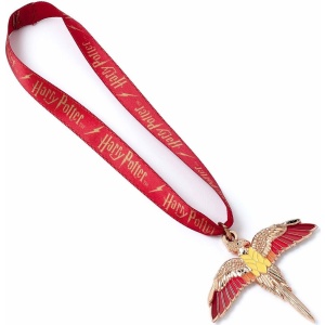 Harry Potter Fawkes Vánocní ozdoba - koule zlatá - Merchstore.cz