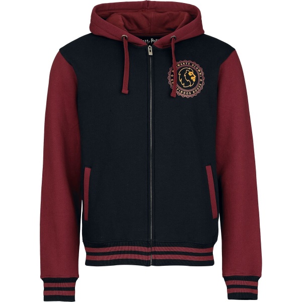 Harry Potter Gryffindor Mikina s kapucí na zip vícebarevný - Merchstore.cz
