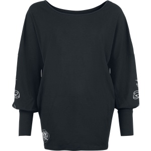 Harry Potter Hedwig Dámské tričko s dlouhými rukávy černá - Merchstore.cz