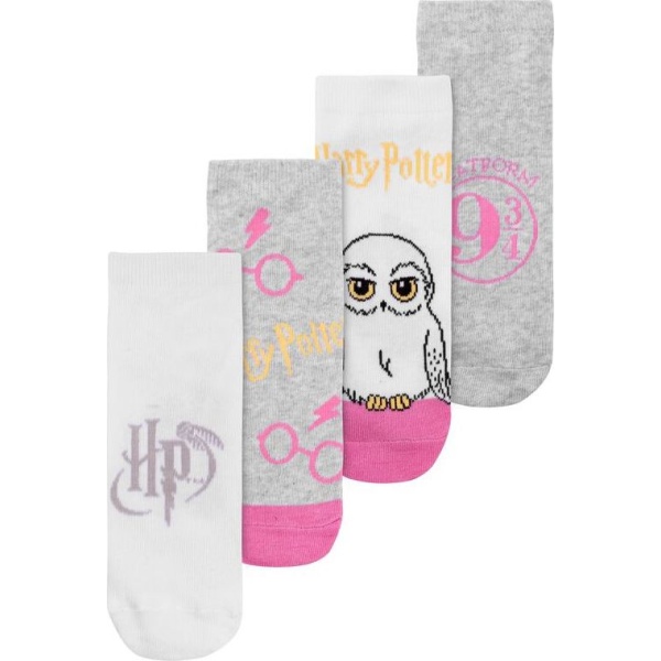 Harry Potter Hedwig - Platform 9 3/4 - balení 4 ks Ponožky vícebarevný - Merchstore.cz