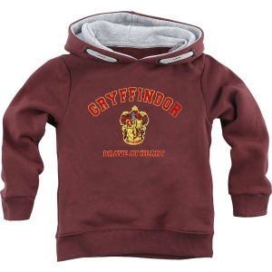 Harry Potter Kids - Gryffindor - Brave At Heart detská mikina s kapucí bordová - Merchstore.cz