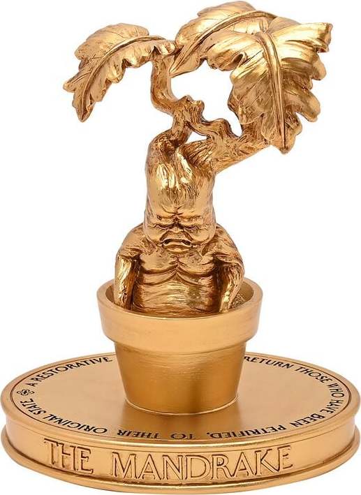 Harry Potter Mandrake Socha zlatá - Merchstore.cz Harry Potter Mandrake Socha zlatá - Merchstore.cz