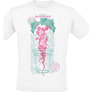 Harry Potter Mandrake Warning Tričko bílá - Merchstore.cz
