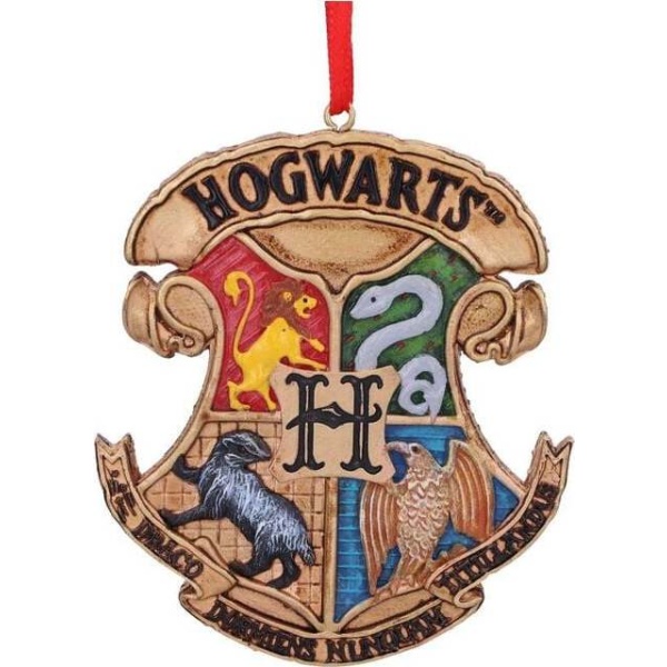 Harry Potter Nemesis Now - Hogwarts Crest Vánocní ozdoba - koule standard - Merchstore.cz