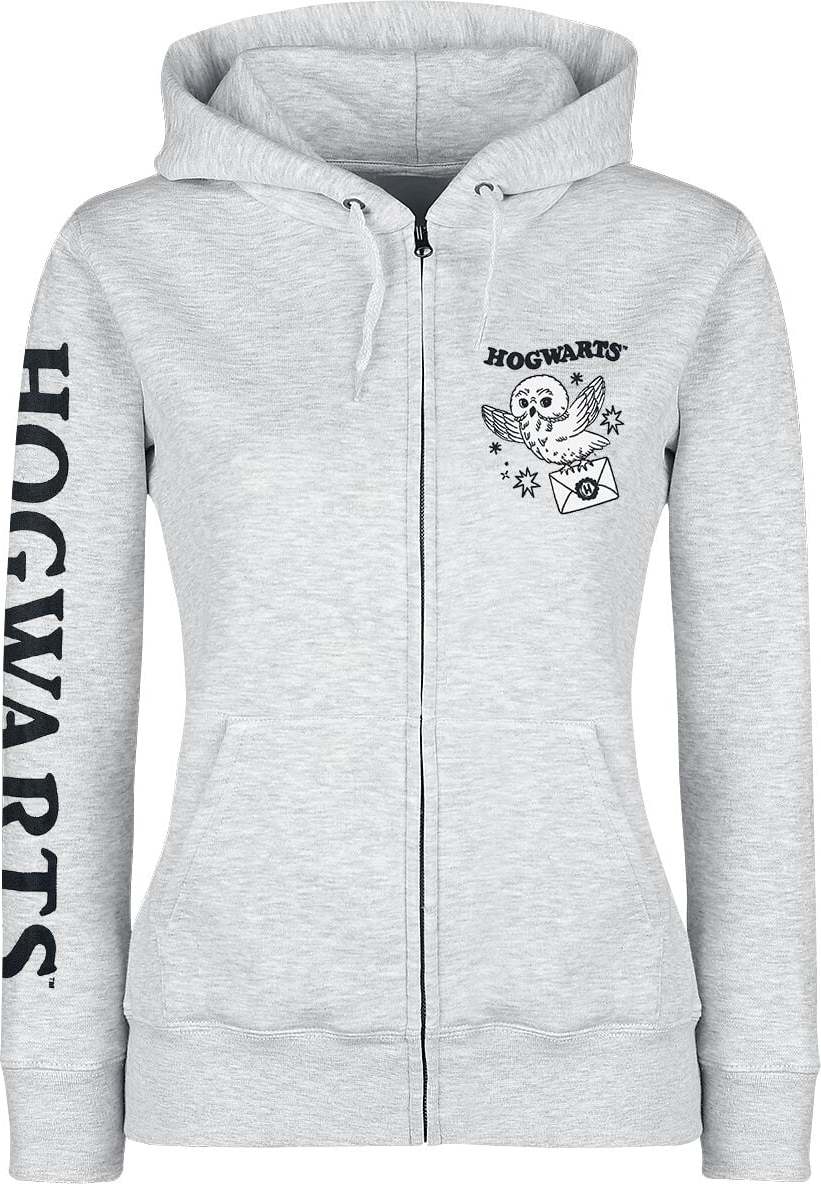 Harry Potter Waiting For My Hogwarts Letter Dámská mikina s kapucí na zip šedá - Merchstore.cz Harry Potter Waiting For My Hogwarts Letter Dámská mikina s kapucí na zip šedá - Merchstore.cz