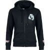 Hatsune Miku Hatsune Miku Dámská mikina s kapucí na zip černá - Merchstore.cz
