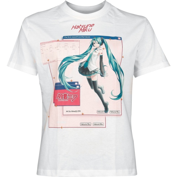 Hatsune Miku Pop Up Dámské tričko bílá - Merchstore.cz