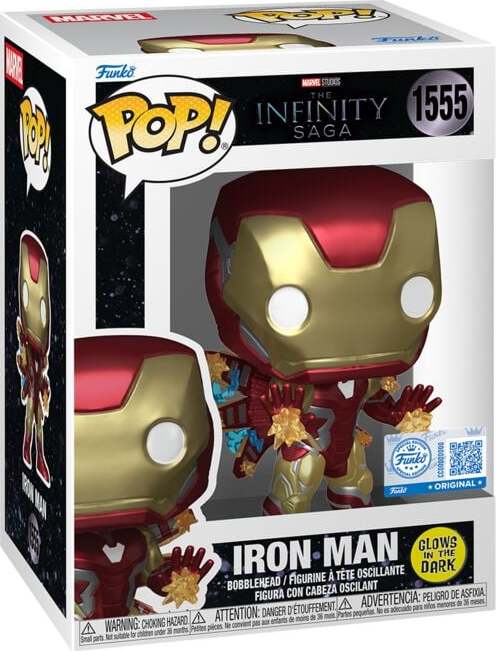 Iron Man Vinylová figurka č.1555 Iron Man (svítí v tmě' Sberatelská postava standard - Merchstore.cz Iron Man Vinylová figurka č.1555 Iron Man (svítí v tmě' Sberatelská postava standard - Merchstore.cz