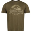 Jurassic Park HD Logo Tričko khaki - Merchstore.cz