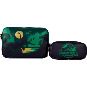 Jurassic Park Loungefly - Jurassic World Taška pres rameno zelená - Merchstore.cz