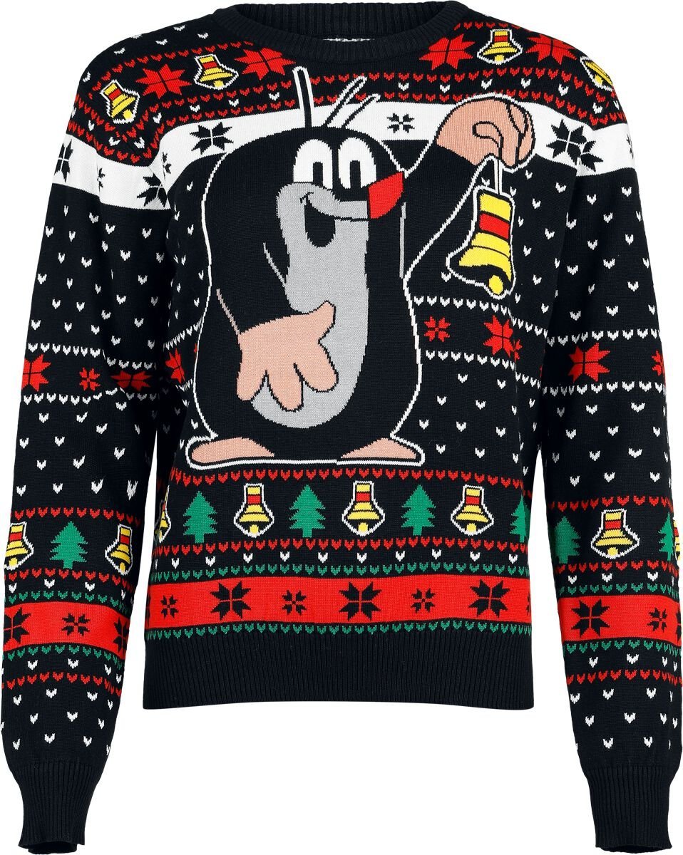 krtek Svetr s krtečkem a zvonem Pletený svetr vícebarevný - Merchstore.cz krtek Svetr s krtečkem a zvonem Pletený svetr vícebarevný - Merchstore.cz