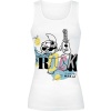Lilo & Stitch Lets Rock Dámský top bílá - Merchstore.cz
