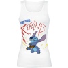 Lilo & Stitch Riffing Dámský top bílá - Merchstore.cz