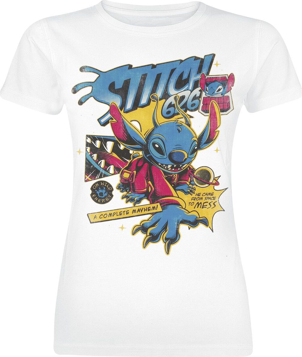 Lilo & Stitch Stitch 626 Comic Dámské tričko bílá - Merchstore.cz Lilo & Stitch Stitch 626 Comic Dámské tričko bílá - Merchstore.cz