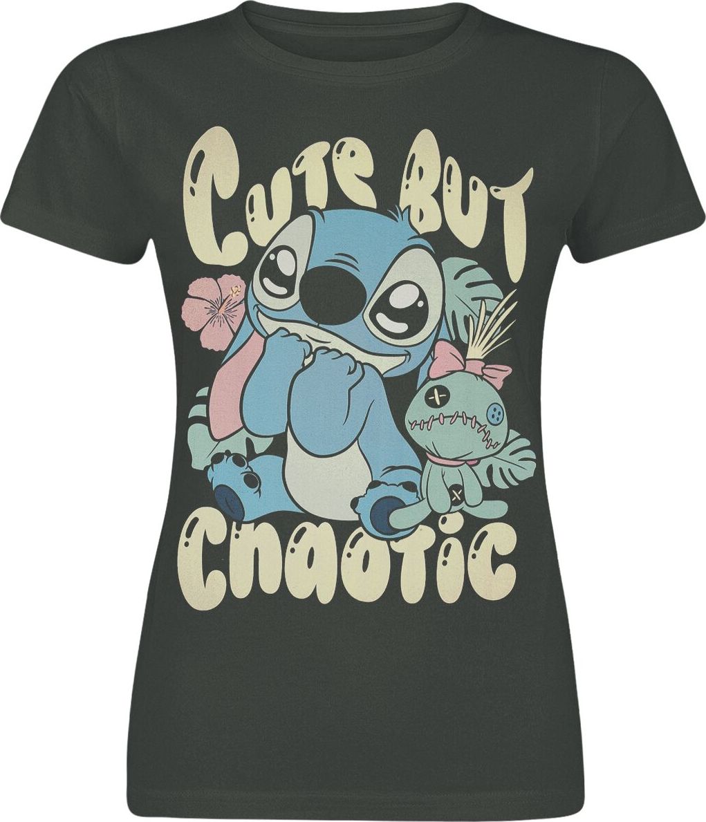 Lilo & Stitch Stitch Cute But Chaotic Dámské tričko charcoal - Merchstore.cz Lilo & Stitch Stitch Cute But Chaotic Dámské tričko charcoal - Merchstore.cz
