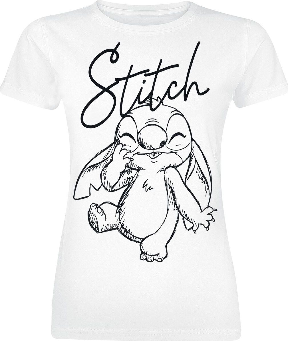 Lilo & Stitch Stitch Sketchy Surprise Dámské tričko bílá - Merchstore.cz Lilo & Stitch Stitch Sketchy Surprise Dámské tričko bílá - Merchstore.cz