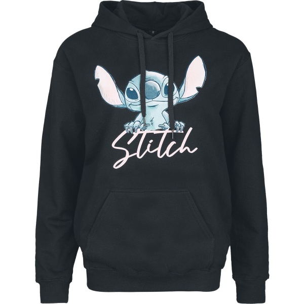 Lilo & Stitch Stitch - Watercolour Dámská mikina s kapucí černá - Merchstore.cz