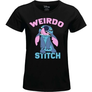 Lilo & Stitch Weirdo Stitch Dámské tričko černá - Merchstore.cz