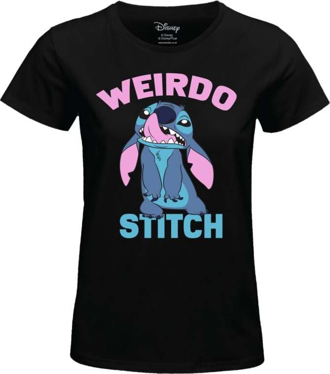 Lilo & Stitch Weirdo Stitch Dámské tričko černá - Merchstore.cz Lilo & Stitch Weirdo Stitch Dámské tričko černá - Merchstore.cz