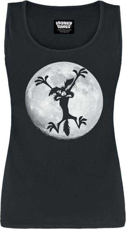 Looney Tunes Coyote - Moon Jump Dámský top černá - Merchstore.cz Looney Tunes Coyote - Moon Jump Dámský top černá - Merchstore.cz