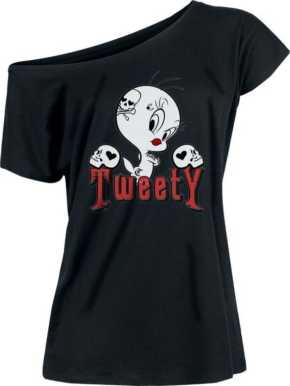 Looney Tunes Tweety - Tattoo Dámské tričko černá - Merchstore.cz Looney Tunes Tweety - Tattoo Dámské tričko černá - Merchstore.cz