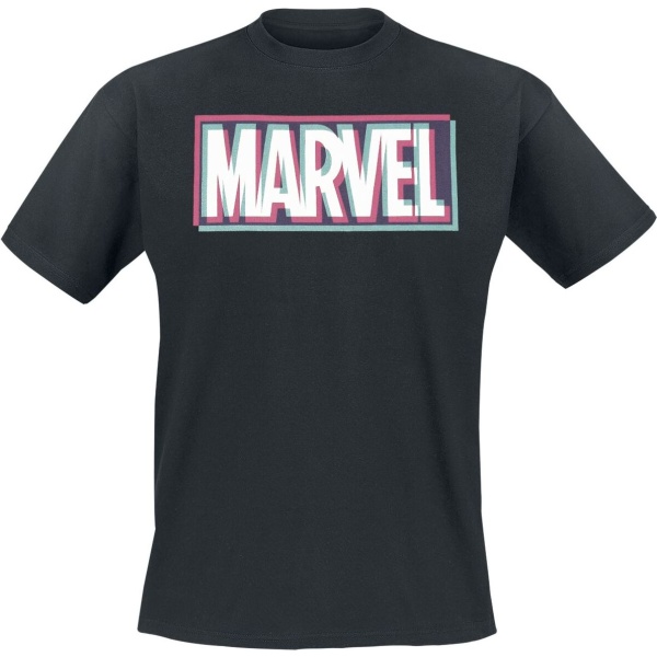 Marvel Glitch Logo Tričko černá - Merchstore.cz