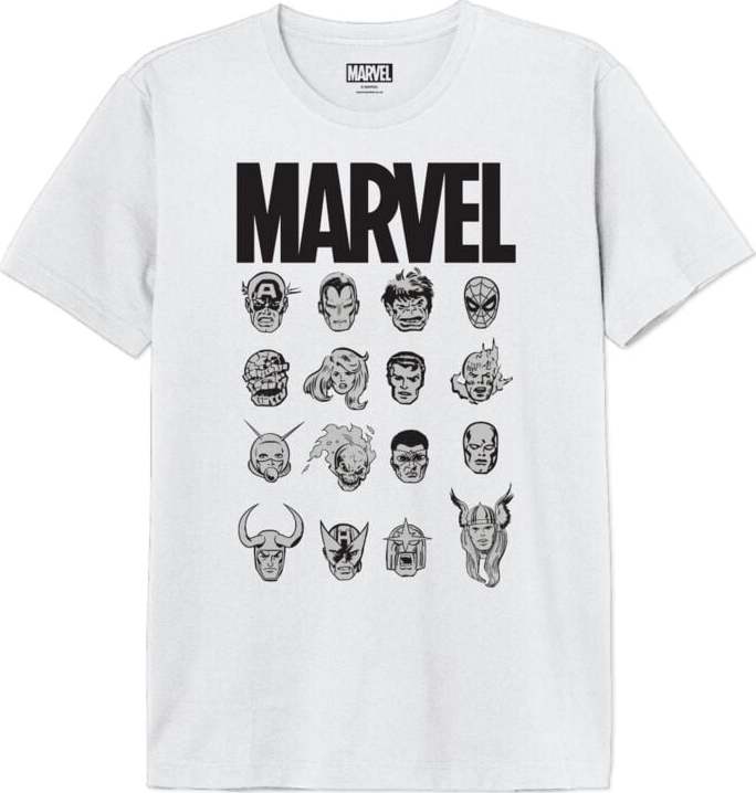 Marvel Marvel Character Tričko bílá - Merchstore.cz Marvel Marvel Character Tričko bílá - Merchstore.cz
