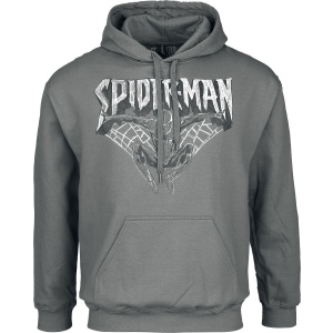 Marvel Spider Man Spider Man Sketch Mikina s kapucí charcoal - Merchstore.cz