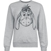 Medvídek Pu Winnie The Pooh Eeyore Sketchy Face Dámská mikina prošedivelá - Merchstore.cz