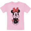Mickey & Minnie Mouse Kids - Sitting Minnie Sketch detské tricko růžová - Merchstore.cz