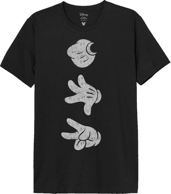 Mickey & Minnie Mouse Mickey Hands Tričko černá - Merchstore.cz Mickey & Minnie Mouse Mickey Hands Tričko černá - Merchstore.cz