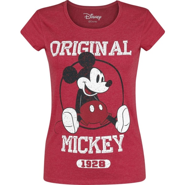 Mickey & Minnie Mouse Original Dámské tričko směs červené - Merchstore.cz