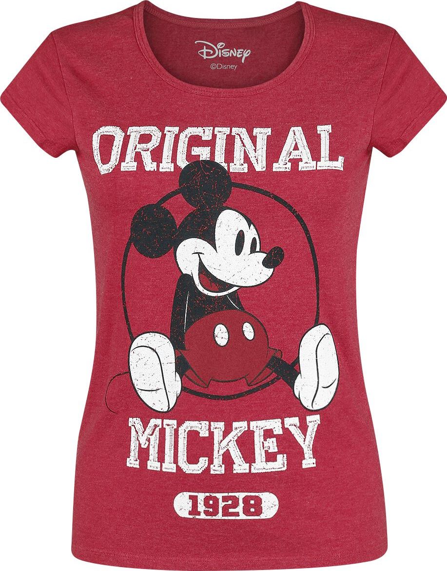 Mickey & Minnie Mouse Original Dámské tričko směs červené - Merchstore.cz Mickey & Minnie Mouse Original Dámské tričko směs červené - Merchstore.cz