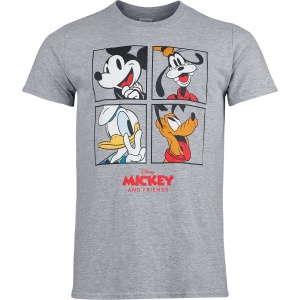 Mickey Mouse Mickey And Friends Four Box Tričko světle šedá - Merchstore.cz
