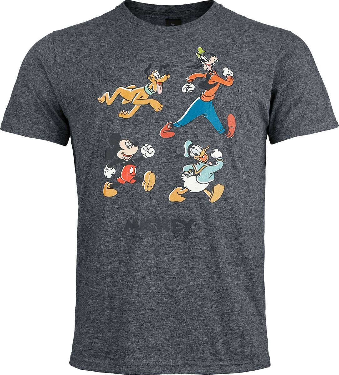 Mickey Mouse Mickey And Friends Running Tričko tmavě šedá - Merchstore.cz
