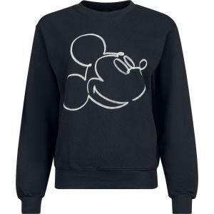 Mickey Mouse Mickey Mono Sketch Dámská mikina černá - Merchstore.cz
