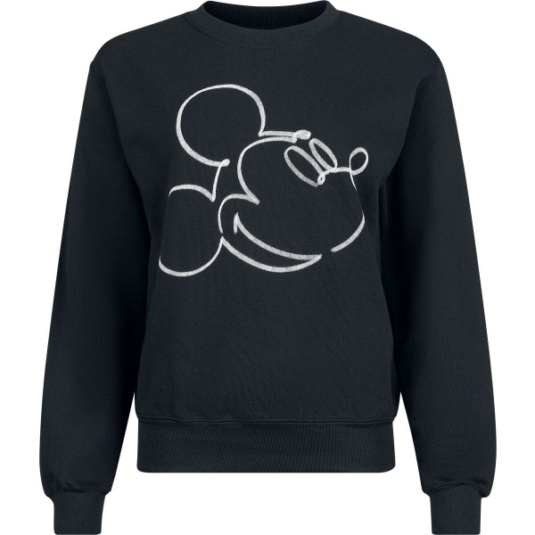 Mickey Mouse Mickey Mono Sketch Dámská mikina černá - Merchstore.cz