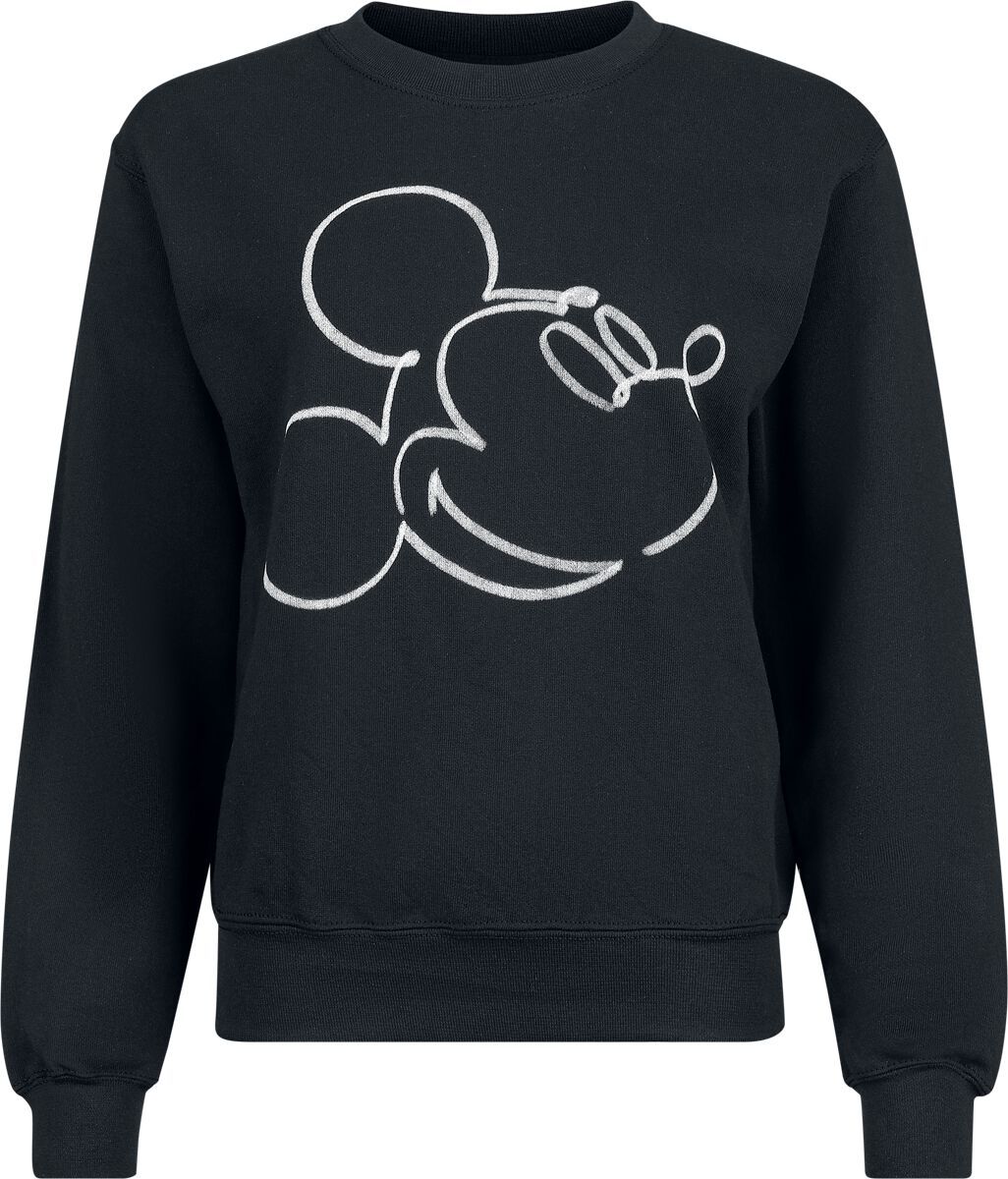 Mickey Mouse Mickey Mono Sketch Dámská mikina černá - Merchstore.cz Mickey Mouse Mickey Mono Sketch Dámská mikina černá - Merchstore.cz