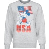 Mickey Mouse Mickey Mouse USA Dámská mikina smíšená svetle šedá - Merchstore.cz