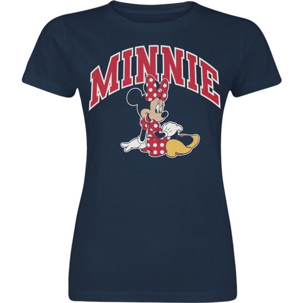 Mickey Mouse Minnie Mouse Sitting Dámské tričko námořnická modrá - Merchstore.cz