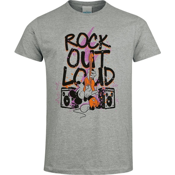 Mickey Mouse Rock Out Loud Tričko prošedivelá - Merchstore.cz