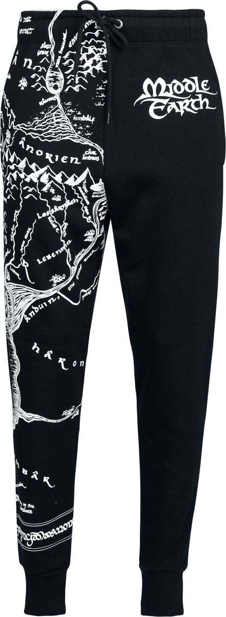 Pán prstenů Gondor / Rohan Map Tepláky černá - Merchstore.cz Pán prstenů Gondor / Rohan Map Tepláky černá - Merchstore.cz