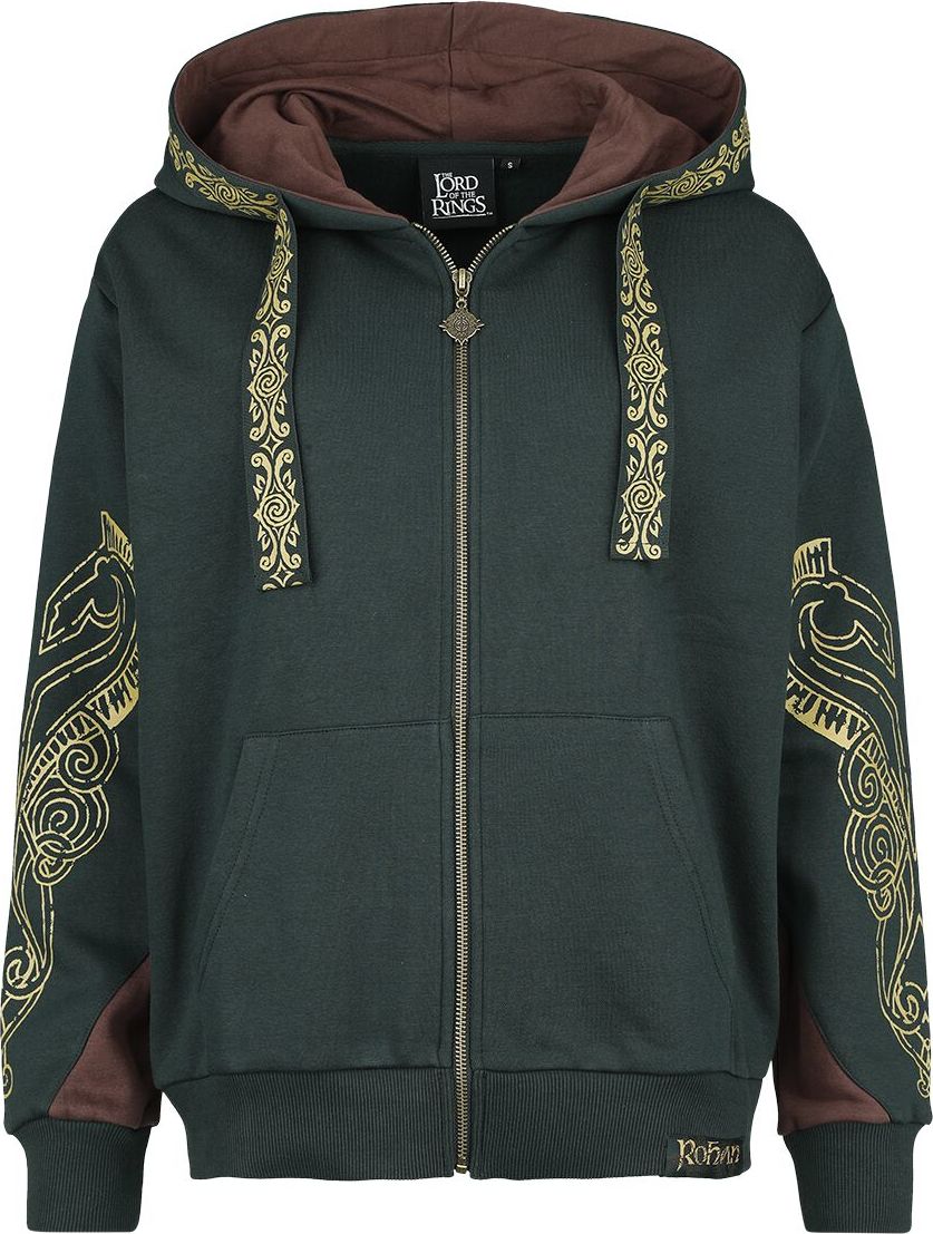 Pán prstenů Rohirrim Dámská mikina s kapucí na zip zelená - Merchstore.cz Pán prstenů Rohirrim Dámská mikina s kapucí na zip zelená - Merchstore.cz