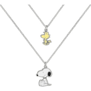 Peanuts Snoopy & Woodstock -sada 2 ks Náhrdelník - řetízek stríbrná - Merchstore.cz