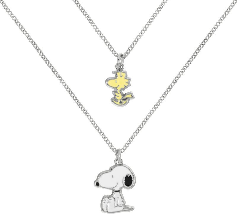 Peanuts Snoopy & Woodstock -sada 2 ks Náhrdelník - řetízek stríbrná - Merchstore.cz Peanuts Snoopy & Woodstock -sada 2 ks Náhrdelník - řetízek stríbrná - Merchstore.cz
