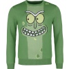 Rick And Morty Pickle Rick Pletený svetr vícebarevný - Merchstore.cz