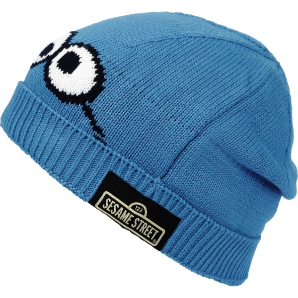 Sesame Street Cookie Monster Čepice modrá - Merchstore.cz