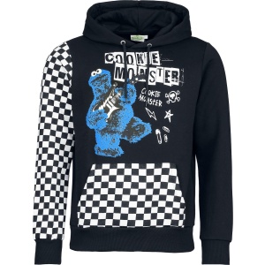 Sesame Street Cookie Monster Mikina s kapucí vícebarevný - Merchstore.cz